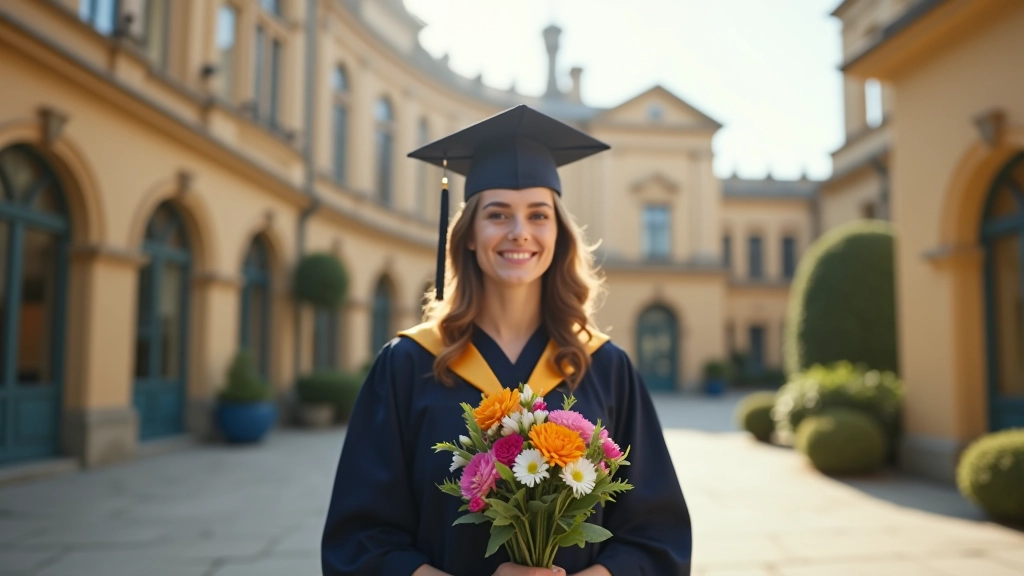 Tartu University's historic main building and academic courtyard where graduation processions gather